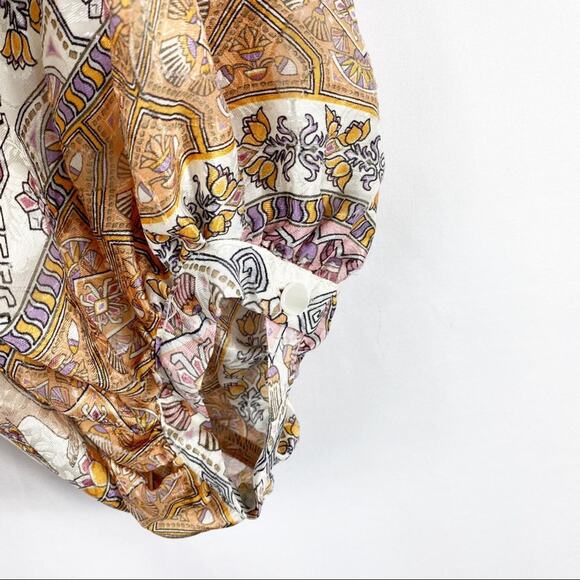 ANTHROPOLOGIE Flora Silk Blouse NWT in Size Small - Picture 4 of 4